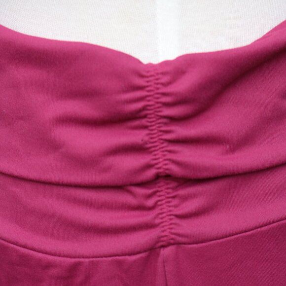 Eddie Bauer Pink Fold Over Waistband Poly Knit A-Line Athleisure Skirt Sz MEDIUM - Picture 5 of 8